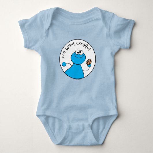 Cookie Monster Doodley Graphic Romper (Voorkant)