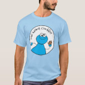 Cookie Monster Doodley Graphic T-shirt (Voorkant)