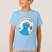 Cookie Monster Doodley Graphic T-shirt (Voorkant)