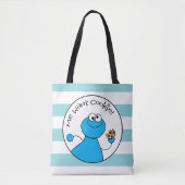 Cookie Monster Doodley Graphic Tote Bag (Voorkant)