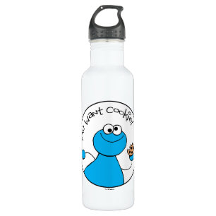 Cookie Monster Doodley Graphic Waterfles