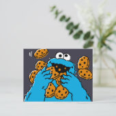 Cookie Monster Eating All the Cookies Briefkaart (Staand voorkant)