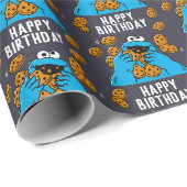 Cookie Monster Eating All the Cookies Cadeaupapier (Rol Hoek)