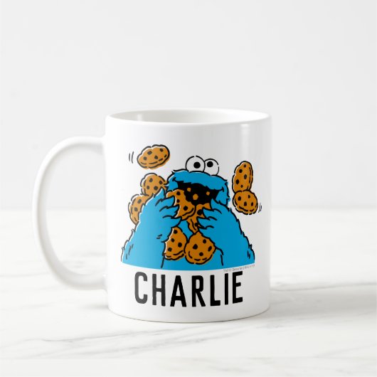 Cookie Monster Eating All the Cookies Koffiemok (Links)
