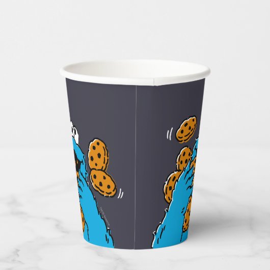 Cookie Monster Eating All the Cookies Papieren Bekers (Rechts)