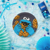 Cookie Monster Eating All the Cookies Papieren Bordje (Feest)