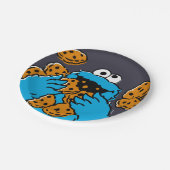 Cookie Monster Eating All the Cookies Papieren Bordje (Gekanteld)