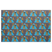 Cookie Monster Eating All the Cookies Stof (Fat Quarter)