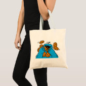Cookie Monster Eating All the Cookies Tote Bag (Voorkant (product))