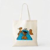 Cookie Monster Eating All the Cookies Tote Bag (Voorkant)