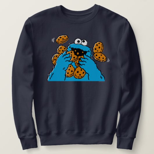 Cookie Monster Eating All the Cookies Trui (Design voorkant)