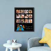 Cookie Monster | Eerste jaar baby - Fotocollage Poster