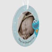 Cookie Monster | Eerste Kerstmis - Jouw naam toevo Ornament (voorkant)