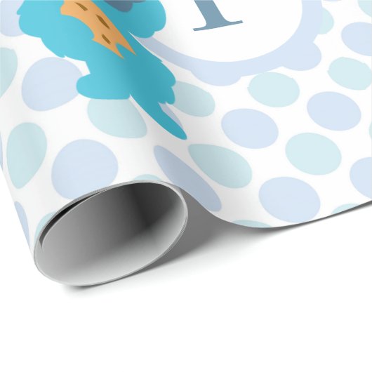 Cookie Monster | Eerste verjaardag van de baby Cadeaupapier (Rol Hoek)