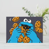 Cookie Monster eet alle koekjes op Kaart (Staand voorkant)