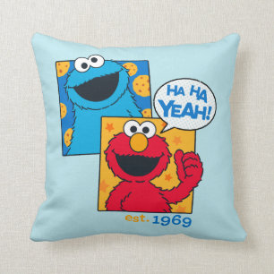 Cookie Monster & Elmo   Ha Ha Ja Kussen