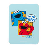 Cookie Monster & Elmo | Ha Ha Ja Magneet (Verticaal)