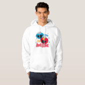 Cookie Monster & Elmo I'm Awesome Hoodie (Voorkant volledig)