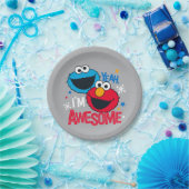 Cookie Monster & Elmo I'm Awesome Papieren Bordje (Feest)