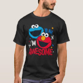 Cookie Monster & Elmo I'm Awesome T-shirt (Voorkant)