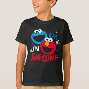 Cookie Monster & Elmo I'm Awesome T-shirt