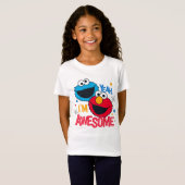 Cookie Monster & Elmo I'm Awesome T-shirt (Voorkant volledig)