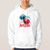Cookie Monster & Elmo | Ja, ik ben geweldig Hoodie (Voorkant)
