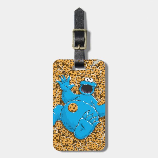  Cookie Monster en Cookies Bagagelabel (Voorkant verticaal)