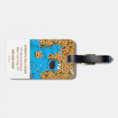  Cookie Monster en Cookies Bagagelabel (Achterkant horizontaal)