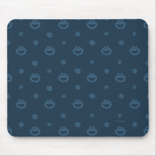 Cookie Monster en Cookies Blue Navy Pattern Muismat