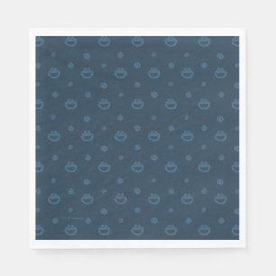 Cookie Monster en Cookies Blue Navy Pattern Servet