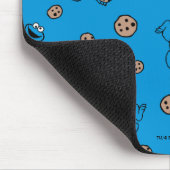 Cookie Monster en Cookies Blue Pattern Muismat (Hoek)