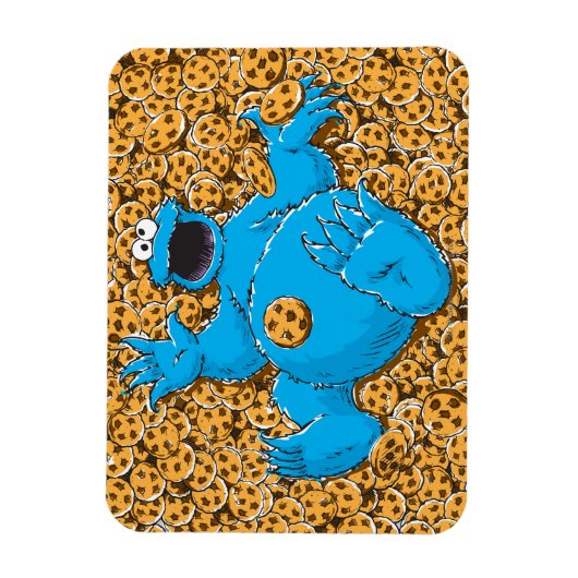Cookie Monster en Cookies Magneet (Verticaal)