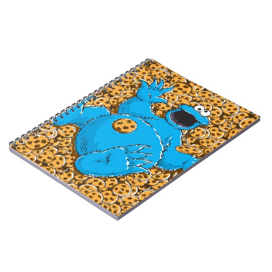  Cookie Monster en Cookies Notitieboek (Linkerzijde)