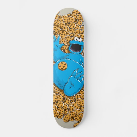  Cookie Monster en Cookies Persoonlijk Skateboard (Voorkant)