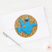  Cookie Monster en Cookies Ronde Sticker (Envelop)