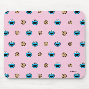 Cookie Monster en Cookies Roze Patroon Muismat
