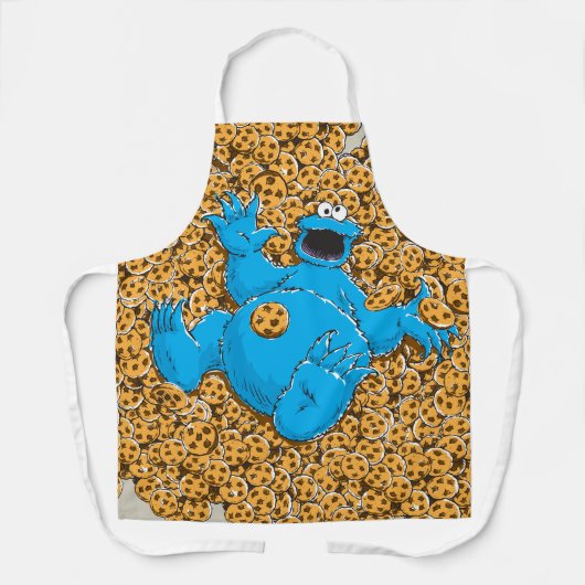  Cookie Monster en Cookies Schort (Voorkant)