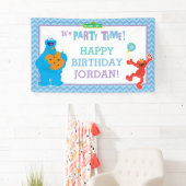 Cookie Monster en Elmo Birthday Spandoek (Insitu)