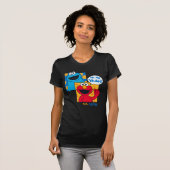 Cookie Monster en Elmo | Ha Ha ha Ja T-shirt (Voorkant volledig)