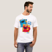 Cookie Monster en Elmo | Ha Ha ha Ja T-shirt (Voorkant volledig)