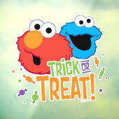 Cookie Monster en Elmo - Trick or treat Raamsticker (Vel 3)
