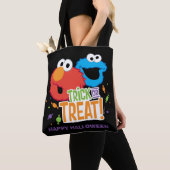 Cookie Monster en Elmo - Trick or treat Tote Bag (Dichtbij)