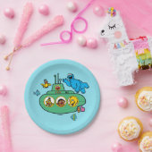 Cookie Monster en Sesame Pals Submarine Papieren Bordje (Feest)
