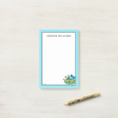 Cookie Monster en Sesame Pals Submarine Post-it® Notes (Op bureau)