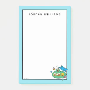 Cookie Monster en Sesame Pals Submarine Post-it® Notes