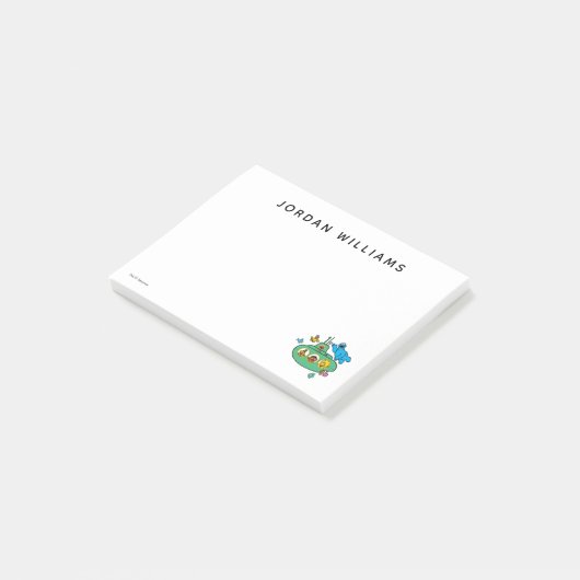 Cookie Monster en Sesame Pals Submarine Post-it® Notes (Schuin)