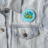 Cookie Monster en Sesame Pals Submarine Ronde Button 5,7 Cm (In situ)