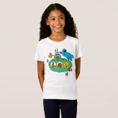 Cookie Monster en Sesame Pals Submarine T-shirt (Voorkant volledig)