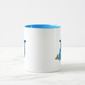 Cookie Monster Eten Cookies Monogram U Mok (Midden)